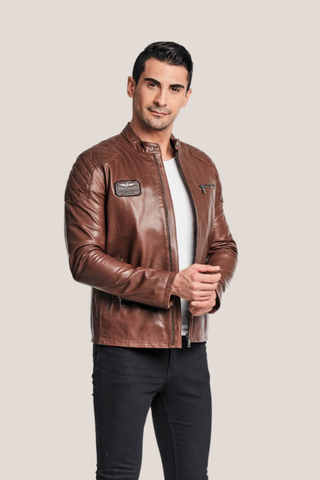 Blouson moderne en cuir