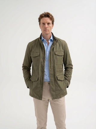 Veste Safari Homme Verte Premium Mi-Saison