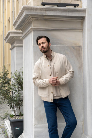 Veste Blanche Pour Homme