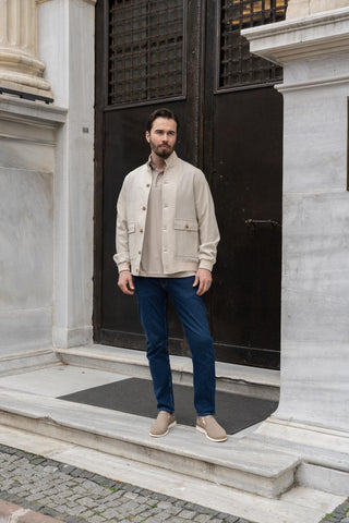Veste Blanche Pour Homme