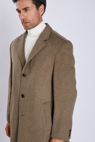 Manteau homme en laine – col classique et fente arrière, élégance intemporelle